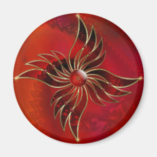 Red As the Flame Magnet