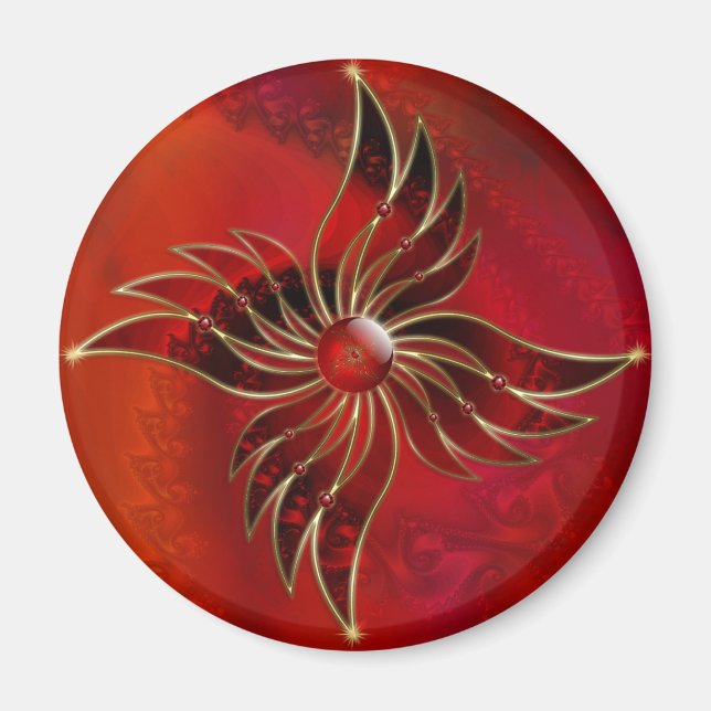 Red As the Flame Magnet (Front)