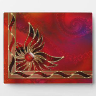 Red As the Flame Photo Plaque