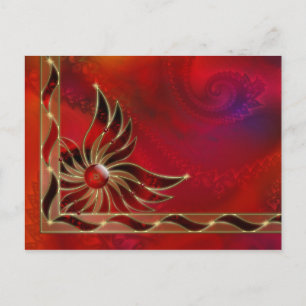 Red As the Flame Postcard