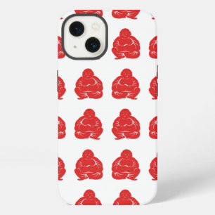 Red Asian Moods Buddah Boys iPhone Case