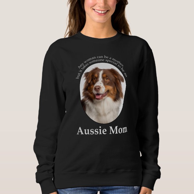 Red Australian Shepherd Mum Sweatshirt (Front)