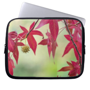 Red Autumn Leaves Laptop Sleeve