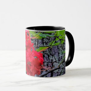 Red Azalea Flowers Mug
