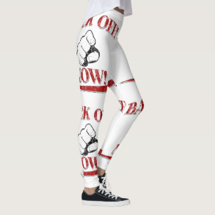 Red Back Off Leggings