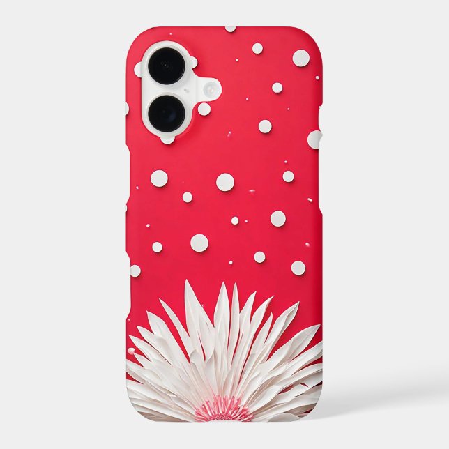 Red Background and Polka Dot Pattern (Back)