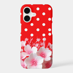 Red Background and Polka Dot Pattern