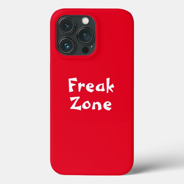 Red background white font iphone case (Back)