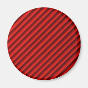 Red Ball With Black Lines Abstract Design Magnet