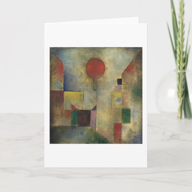 Red Balloon - Paul Klee Card (Front)