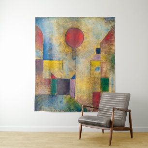 Red Balloon Paul Klee Tapestry
