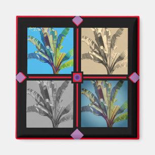 ''Red Banana time four by Bruce Tunis Magnet