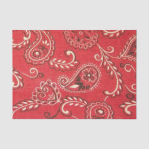 Red Bandana Tissue Paper