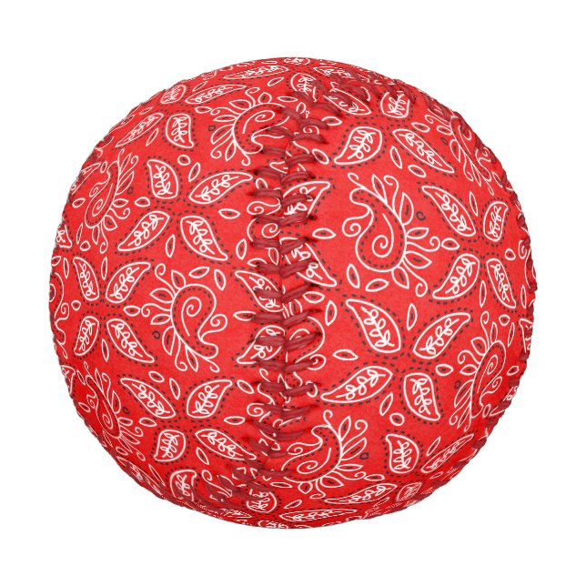 Red Bandanna Baseball (Angled)