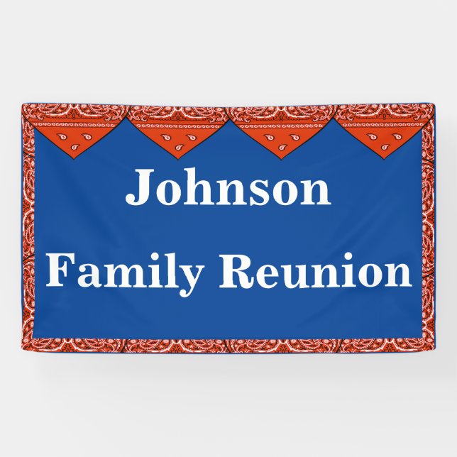 Red Bandanna Custom Banner (Horizontal)