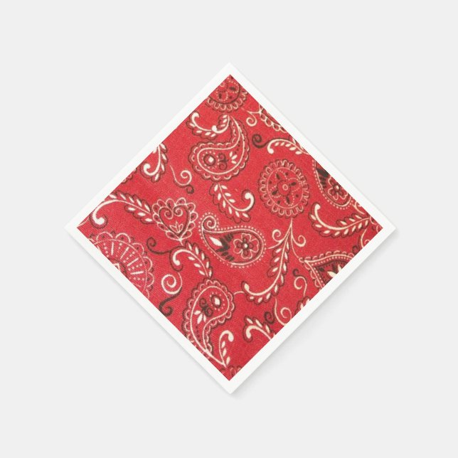 Red Bandanna Napkin (Corner)