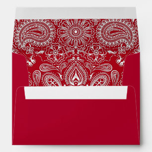 Red Bandanna Personalise Envelope
