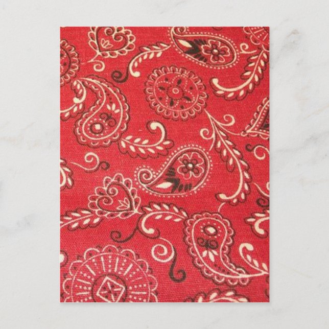 Red Bandanna Postcard (Front)