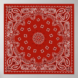 Red Bandanna Poster