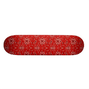 Red Bandanna Skateboard
