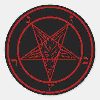 Red Baphomet Stickers