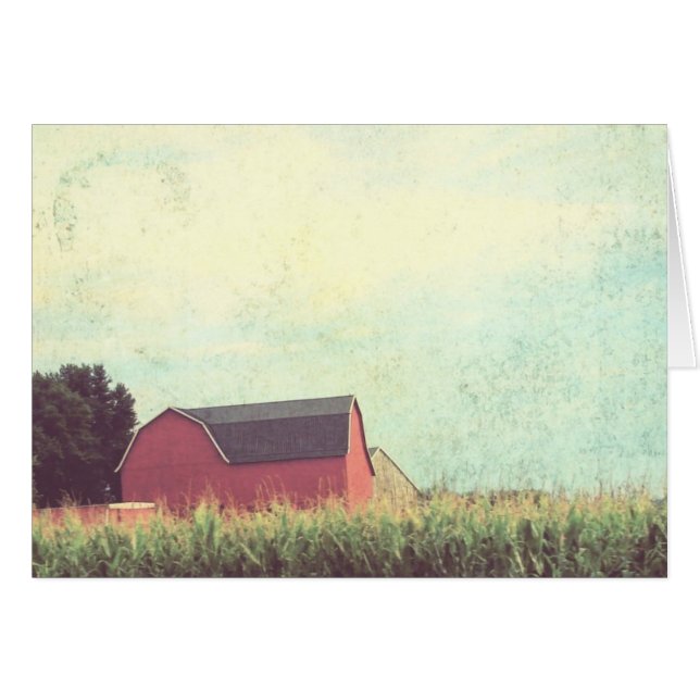 Red Barn and Corn Field (Front Horizontal)