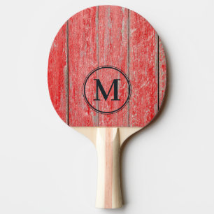 Red Barn Boards Monogram Ping Pong Paddle