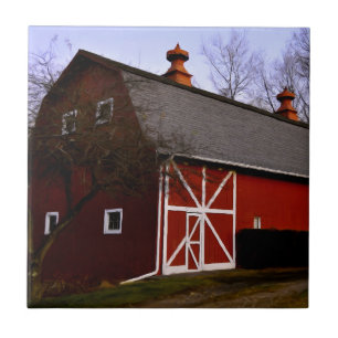 Red Barn Ceramic Tile