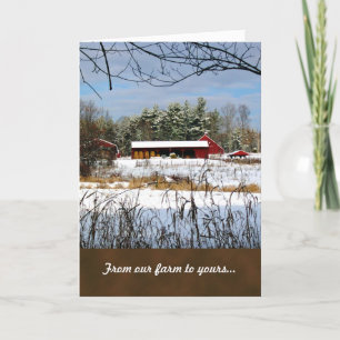 Red Barn Farm Christmas Greeting Cards