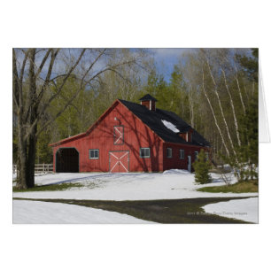 Red Barn In Winter