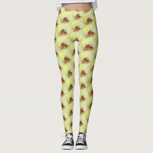 Red Barn Leggings (Front)