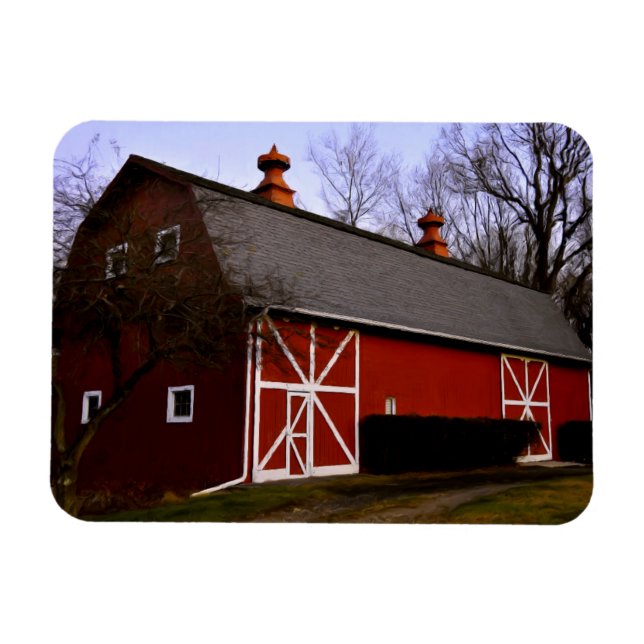Red Barn Magnet (Horizontal)