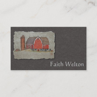 Red Barn & Silo Business Card