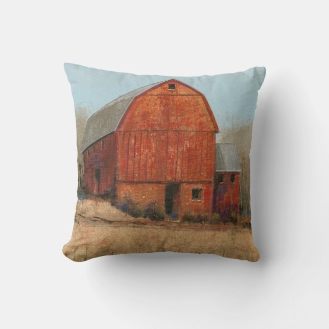 Red Barn View Cushion (Front)