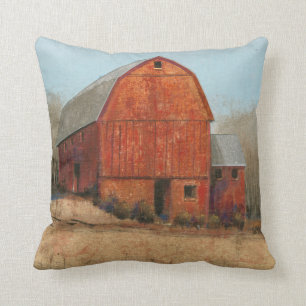 Red Barn View Cushion