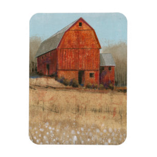 Red Barn View Magnet