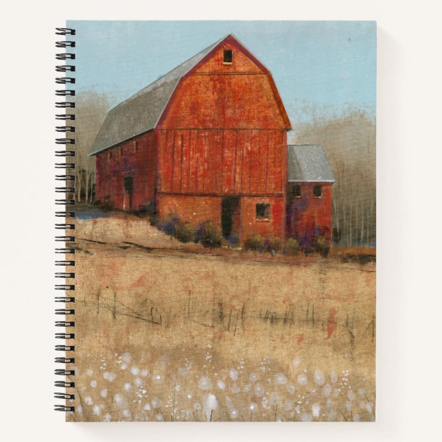 Red Barn View Notebook (Front)