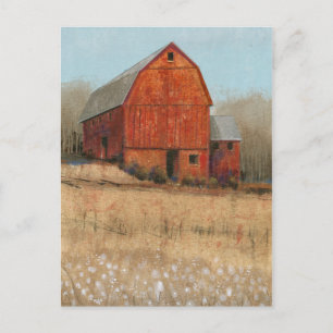Red Barn View Postcard