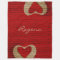 Red Barn Wood - Red Heart - BLANKET LGE
