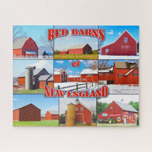 Red Barns of New England Jigsaw Puzzle