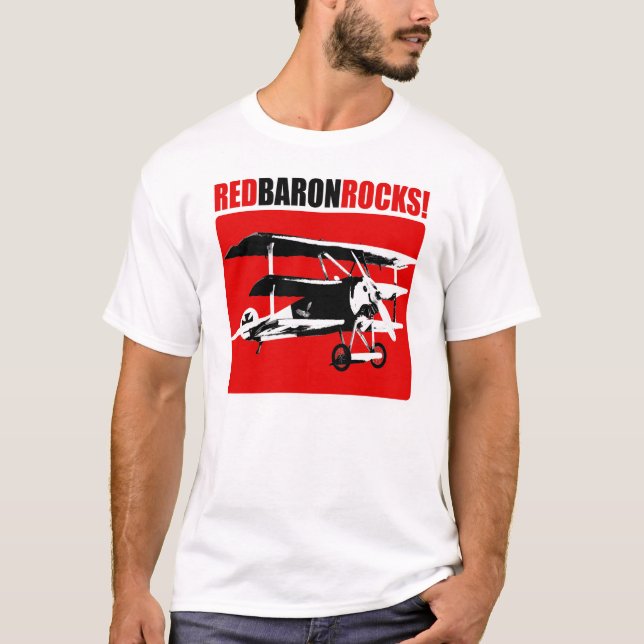 Red Baron Rocks T-Shirt (Front)