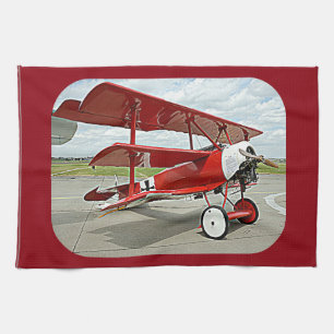 Red Baron's triplane Tea Towel