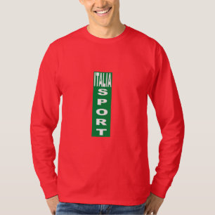 Red basic tee-shirt deep ITALIA SPORT T-Shirt