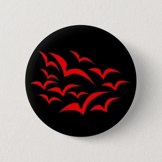 Red Bat Cloud Button (Front)