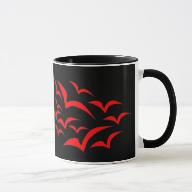 Red Bat Cloud Mug (Right)