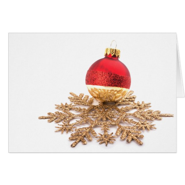 Red Bauble and Golden Star (Front Horizontal)