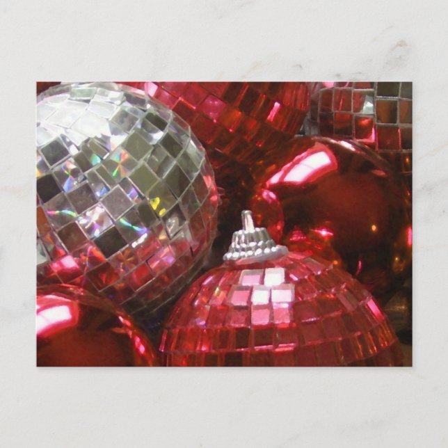 Red Baubles postcard (Front)