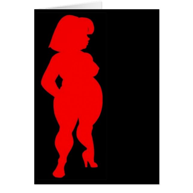 red bbw silhouette (Front)