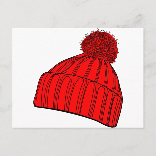 Red Beanie Postcard (Front)