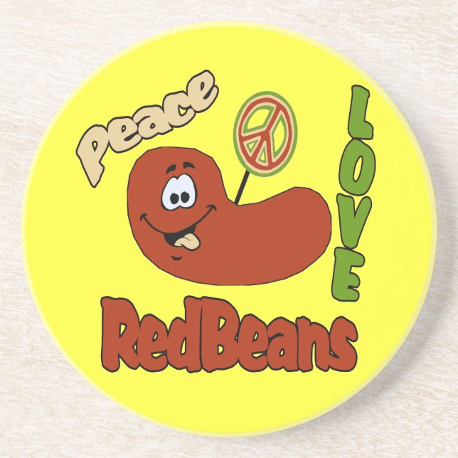 Red Beans Rice Monday Coaster (Front)